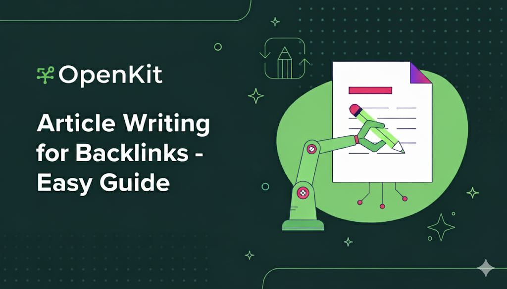 Article writing for backlinks guide