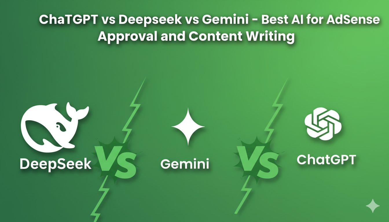 ChatGPT vs Deepseek vs Gemini AI tools comparison