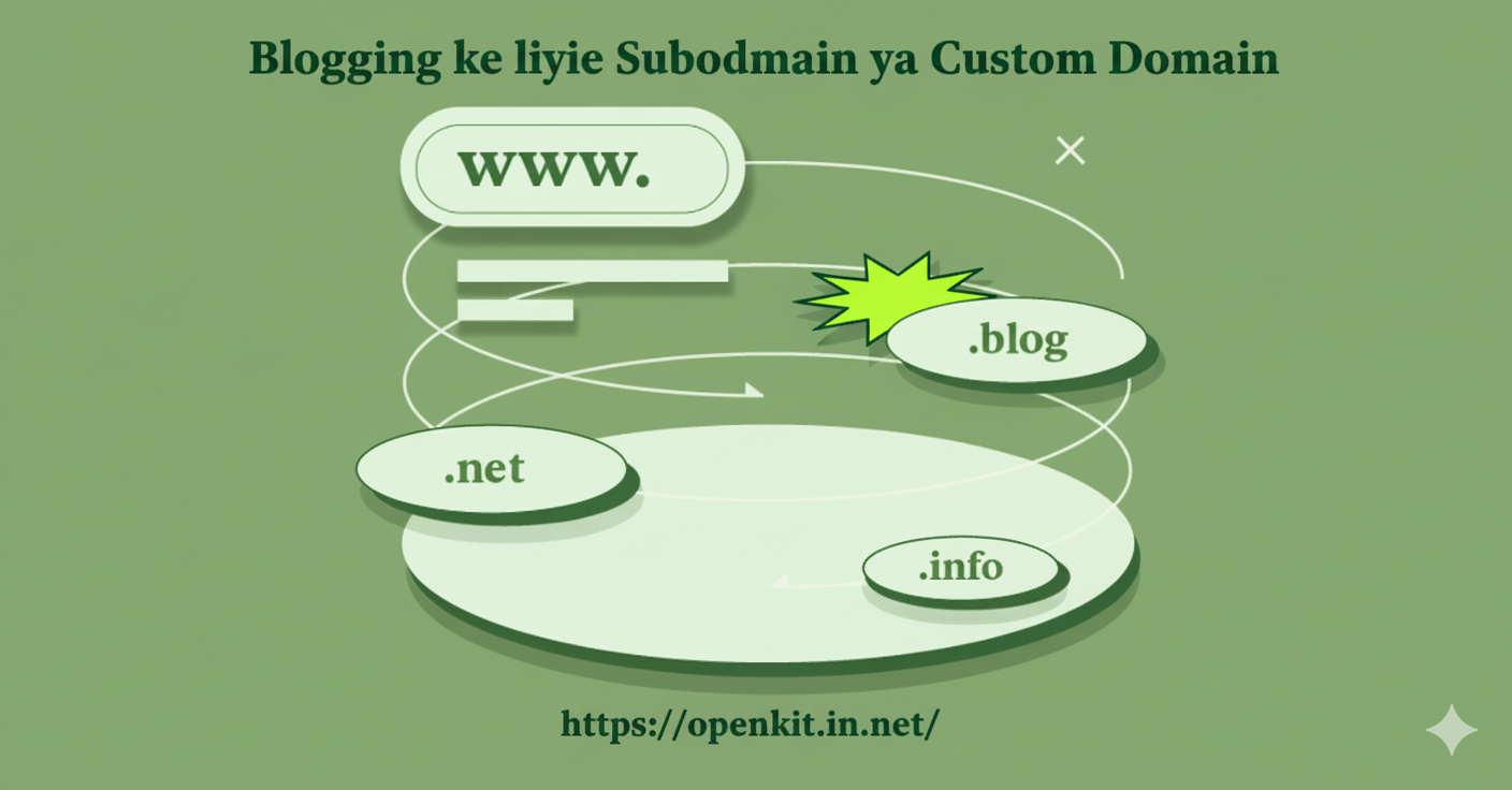 Blogging ke liye best domain choice