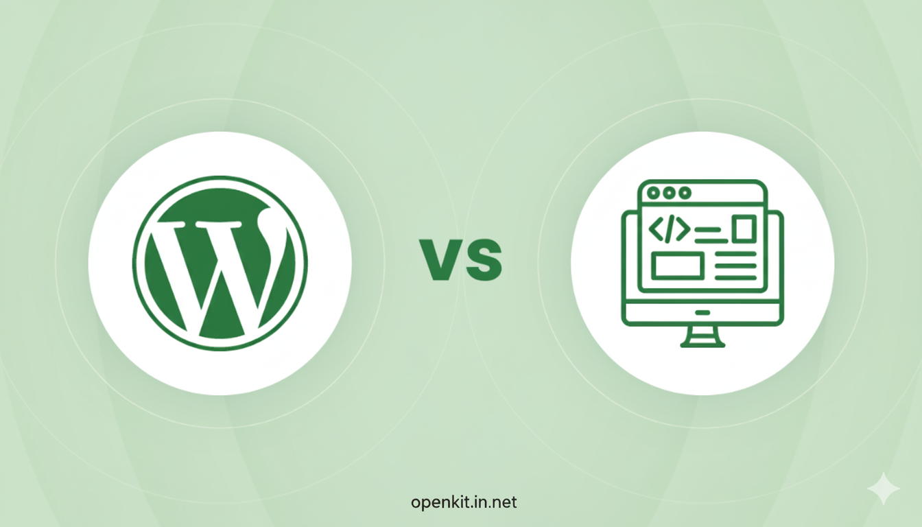 WordPress vs Custom Coding Script guide